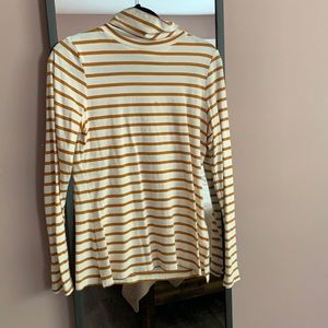 Mustard and cream turtleneck